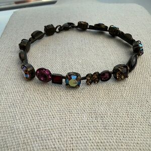 Vintage Sorrelli Multi Color Crystal Tennis Bracelet